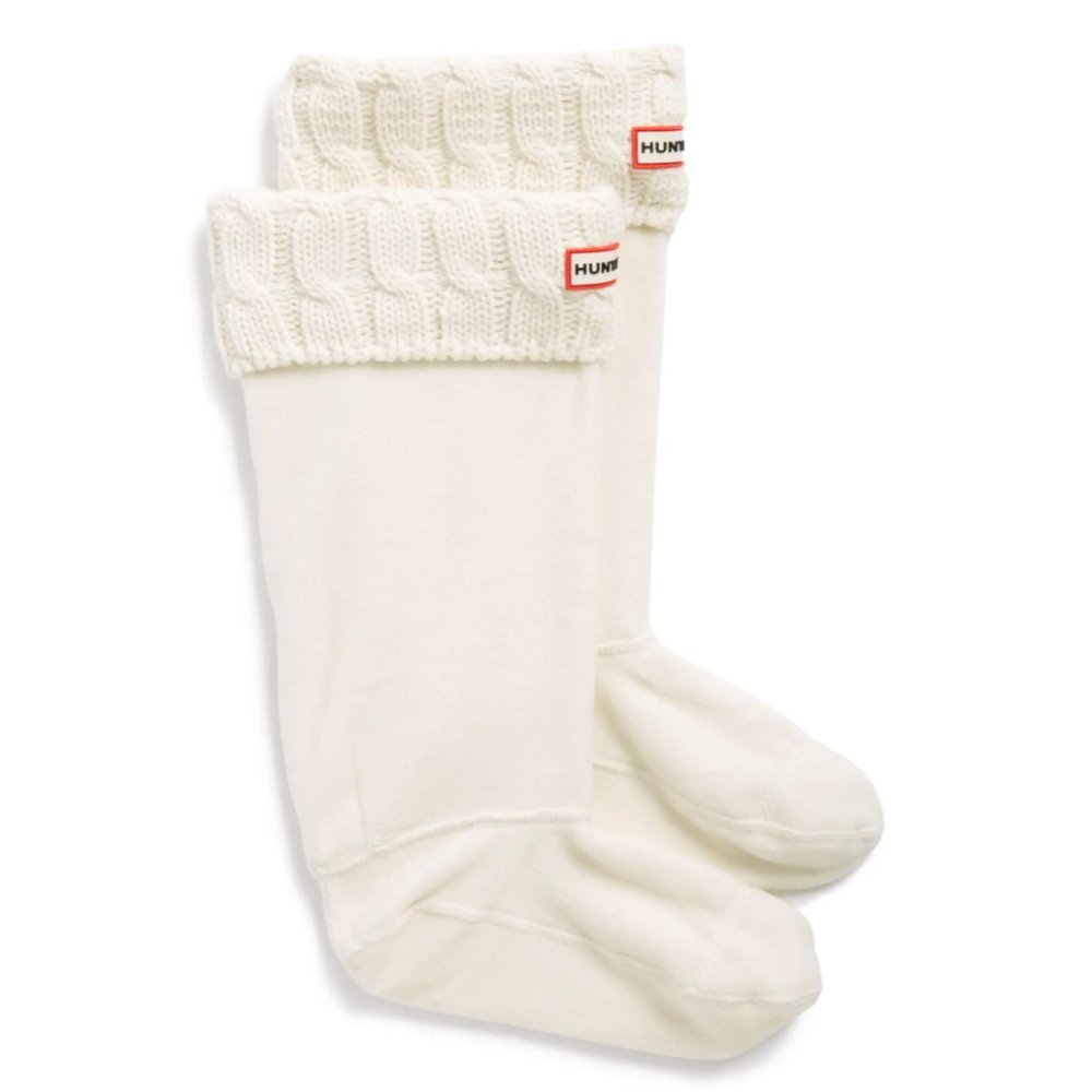 Hunter Tall Cable Knit Cuff Welly Boot Socks